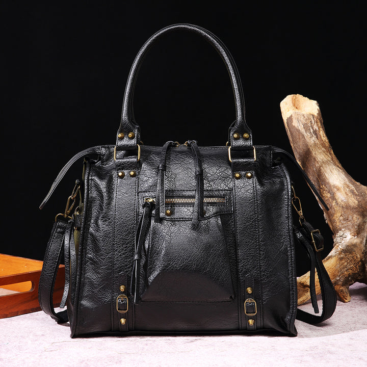 Vintage Quaste Top Griff Tasche Frauen Tragbare Reise Umhängetasche