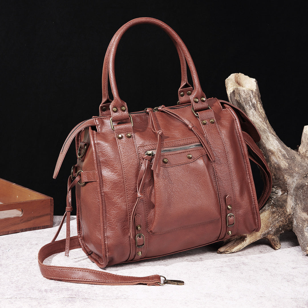 Vintage Quaste Top Griff Tasche Frauen Tragbare Reise Umhängetasche