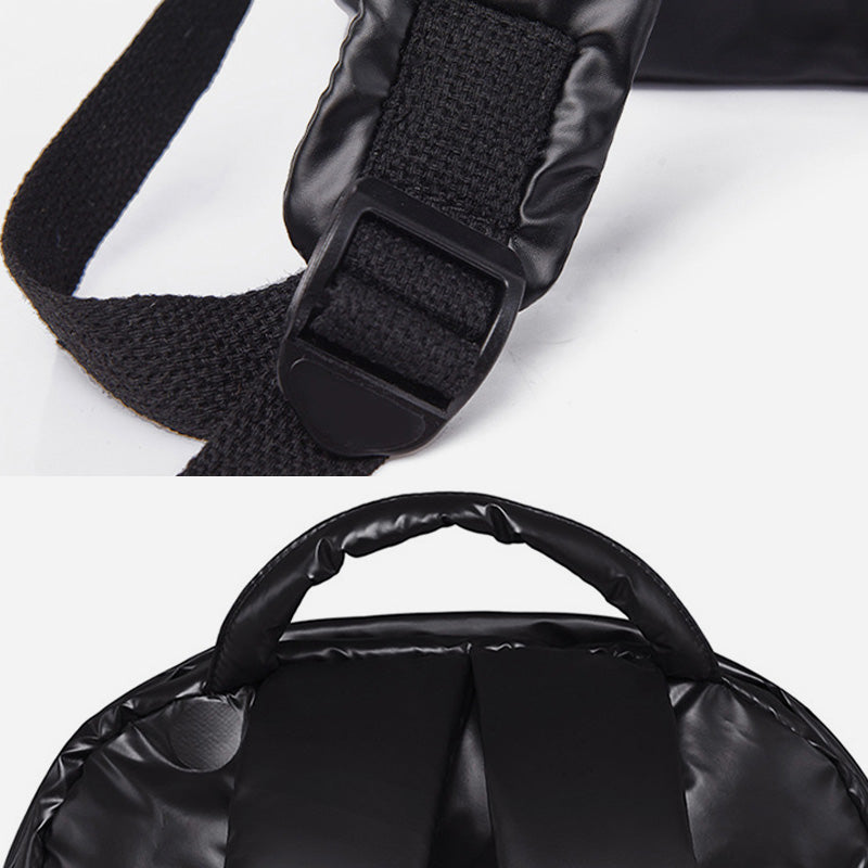 Daunenrucksack für Herren und Damen, bunt, gesteppt, für Reisen im Freien