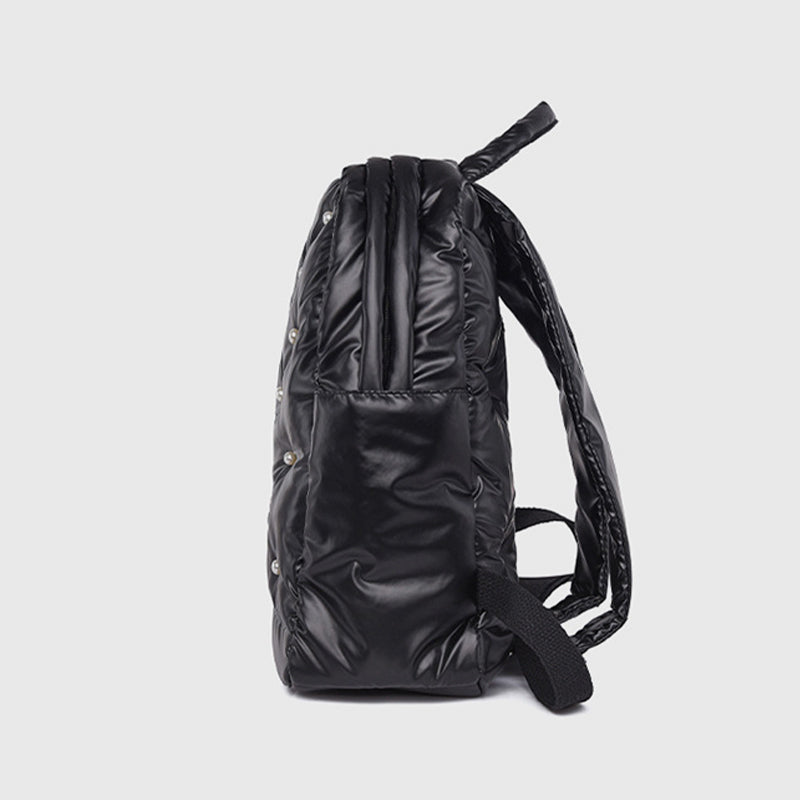 Daunenrucksack für Herren und Damen, bunt, gesteppt, für Reisen im Freien