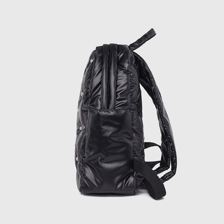 Daunenrucksack für Herren und Damen, bunt, gesteppt, für Reisen im Freien