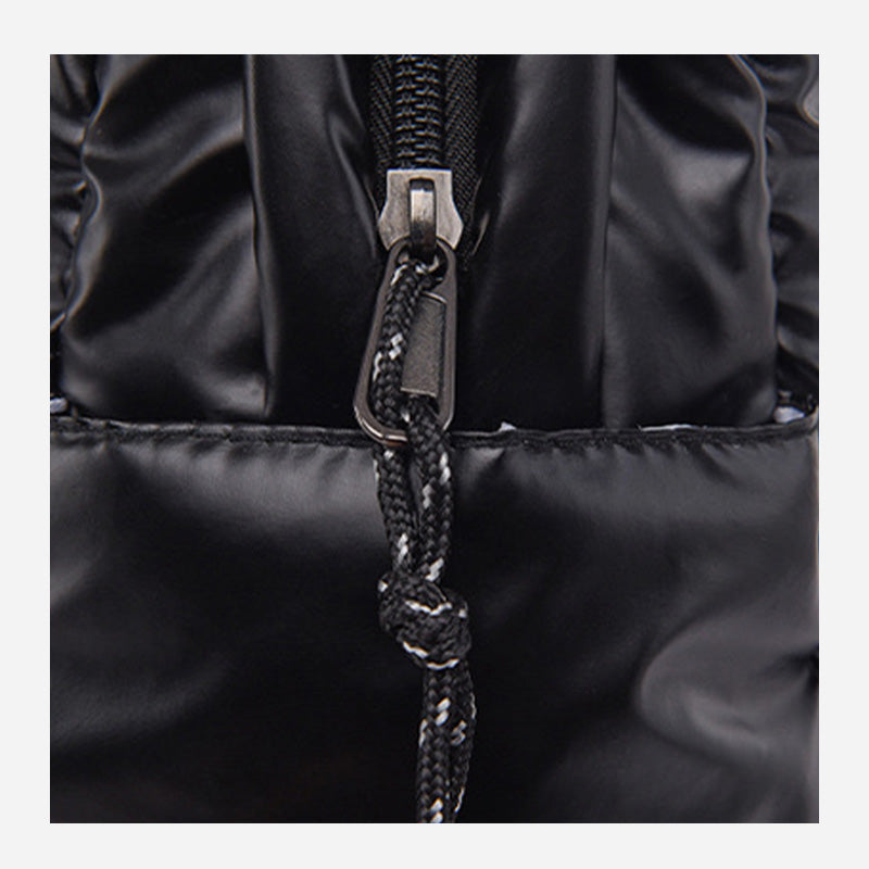 Daunenrucksack für Herren und Damen, bunt, gesteppt, für Reisen im Freien