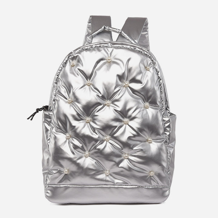 Daunenrucksack für Herren und Damen, bunt, gesteppt, für Reisen im Freien