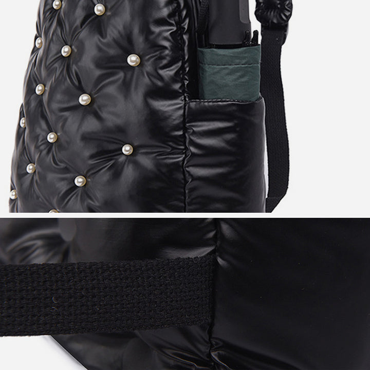 Daunenrucksack für Herren und Damen, bunt, gesteppt, für Reisen im Freien