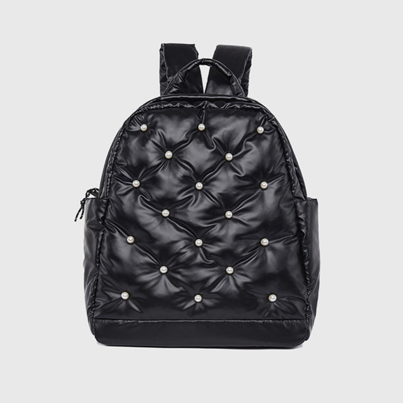 Daunenrucksack für Herren und Damen, bunt, gesteppt, für Reisen im Freien