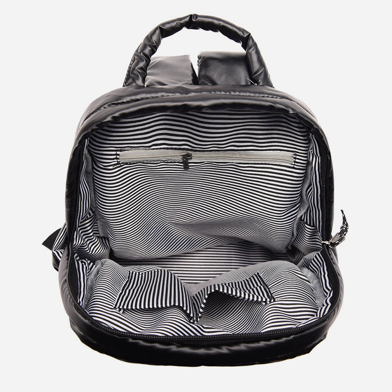 Daunenrucksack für Herren und Damen, bunt, gesteppt, für Reisen im Freien
