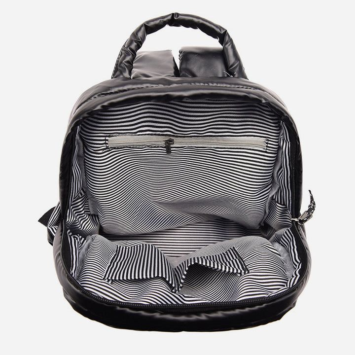 Daunenrucksack für Herren und Damen, bunt, gesteppt, für Reisen im Freien