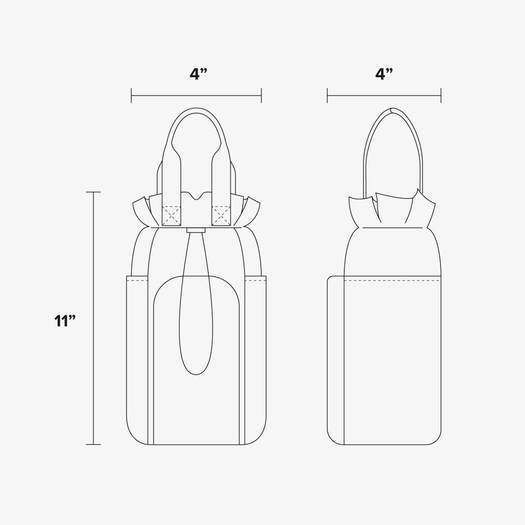 Tragbare Wasserflaschentasche aus Nylon mit Kordelzug, Umhängetasche, Handtasche
