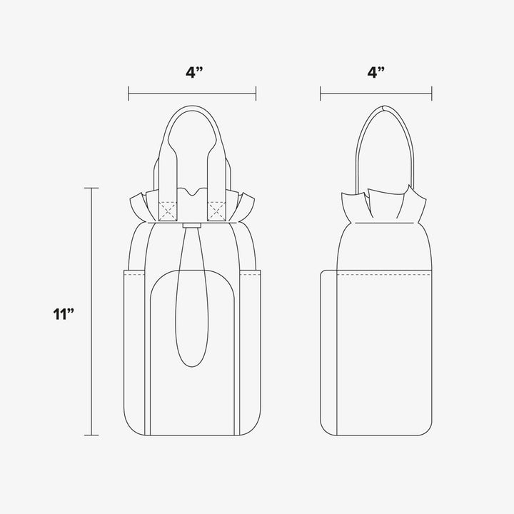 Tragbare Wasserflaschentasche aus Nylon mit Kordelzug, Umhängetasche, Handtasche