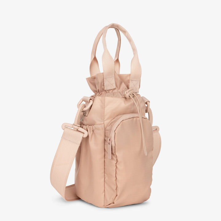 Tragbare Wasserflaschentasche aus Nylon mit Kordelzug, Umhängetasche, Handtasche