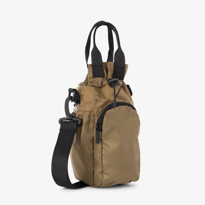 Tragbare Wasserflaschentasche aus Nylon mit Kordelzug, Umhängetasche, Handtasche