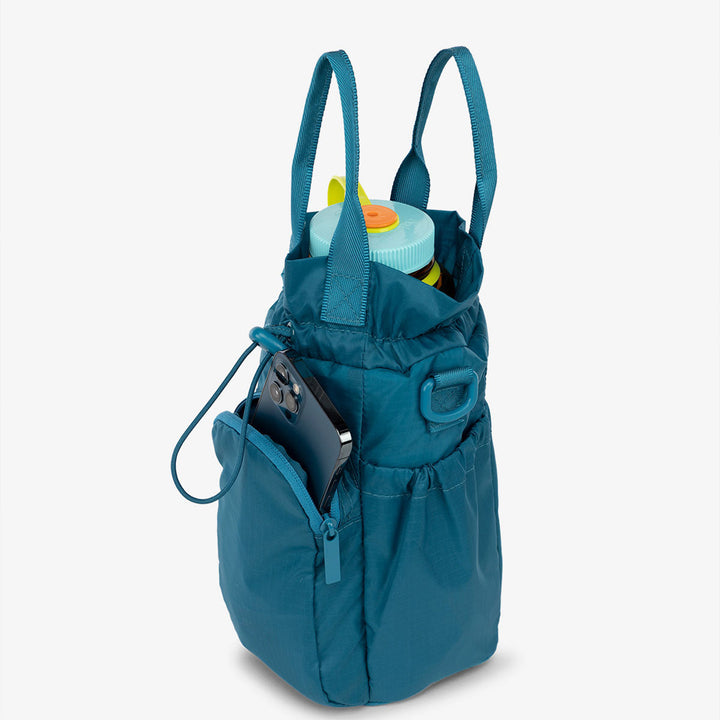 Tragbare Wasserflaschentasche aus Nylon mit Kordelzug, Umhängetasche, Handtasche