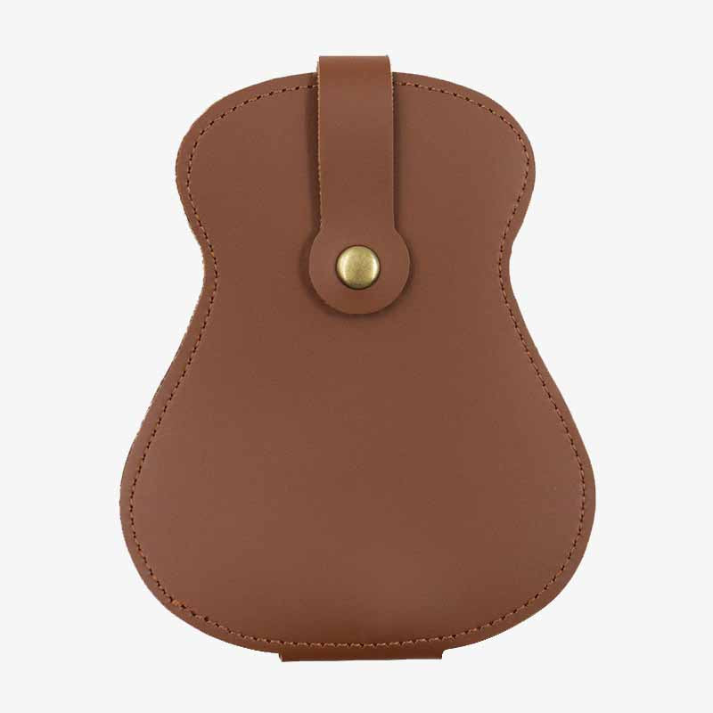 Gitarren-Pick-Halter, Aufbewahrungstasche, Leder, Plektren-Tasche für Spieler