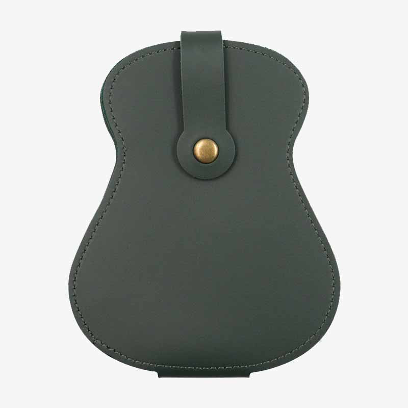 Gitarren-Pick-Halter, Aufbewahrungstasche, Leder, Plektren-Tasche für Spieler