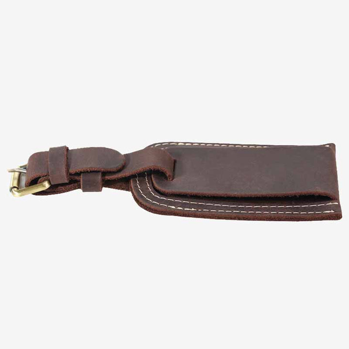 Retro Gepäckanhänger für Reisekoffer aus echtem Leder