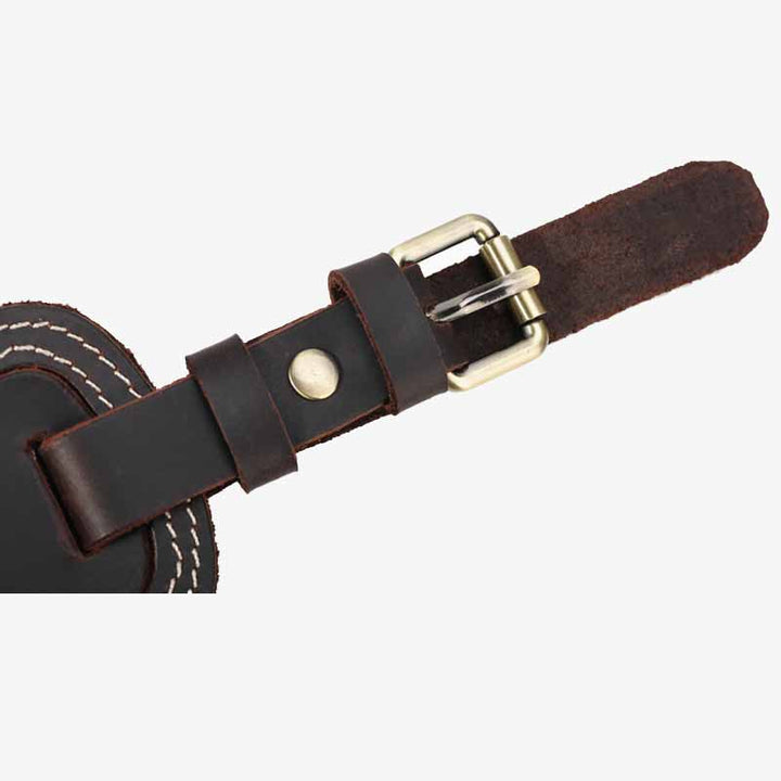 Retro Gepäckanhänger für Reisekoffer aus echtem Leder