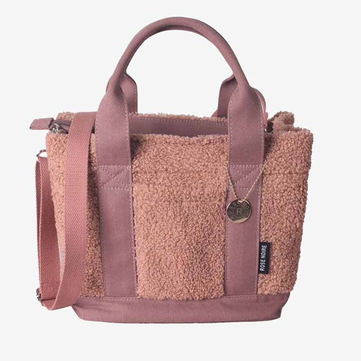 Teddy Fleece Tragetasche für Damen, weiche Umhängetasche