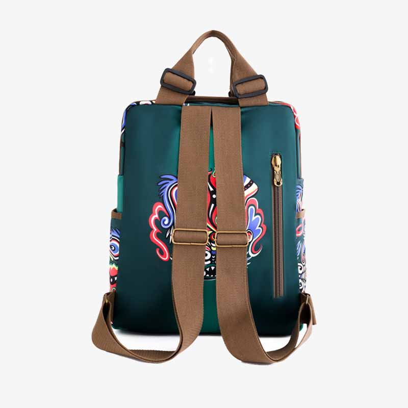 Stilvoller, auffälliger Rucksack, leichte, schlanke Pendlertasche aus Nylon für Damen