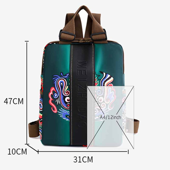 Stilvoller, auffälliger Rucksack, leichte, schlanke Pendlertasche aus Nylon für Damen