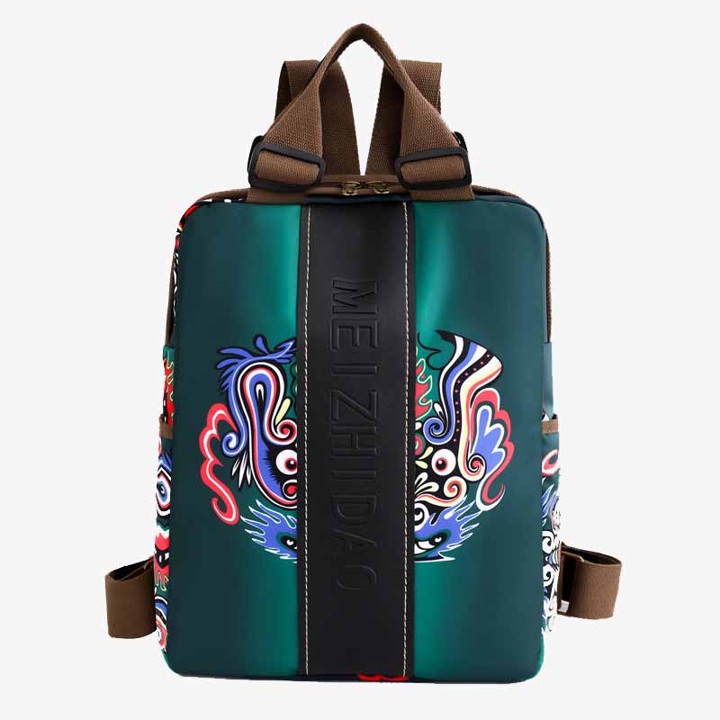 Stilvoller, auffälliger Rucksack, leichte, schlanke Pendlertasche aus Nylon für Damen