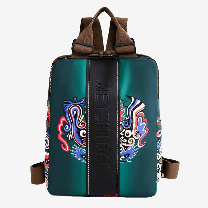Stilvoller, auffälliger Rucksack, leichte, schlanke Pendlertasche aus Nylon für Damen