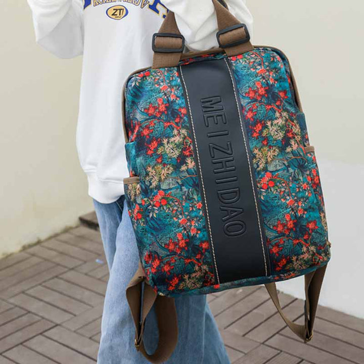 Stilvoller, auffälliger Rucksack, leichte, schlanke Pendlertasche aus Nylon für Damen