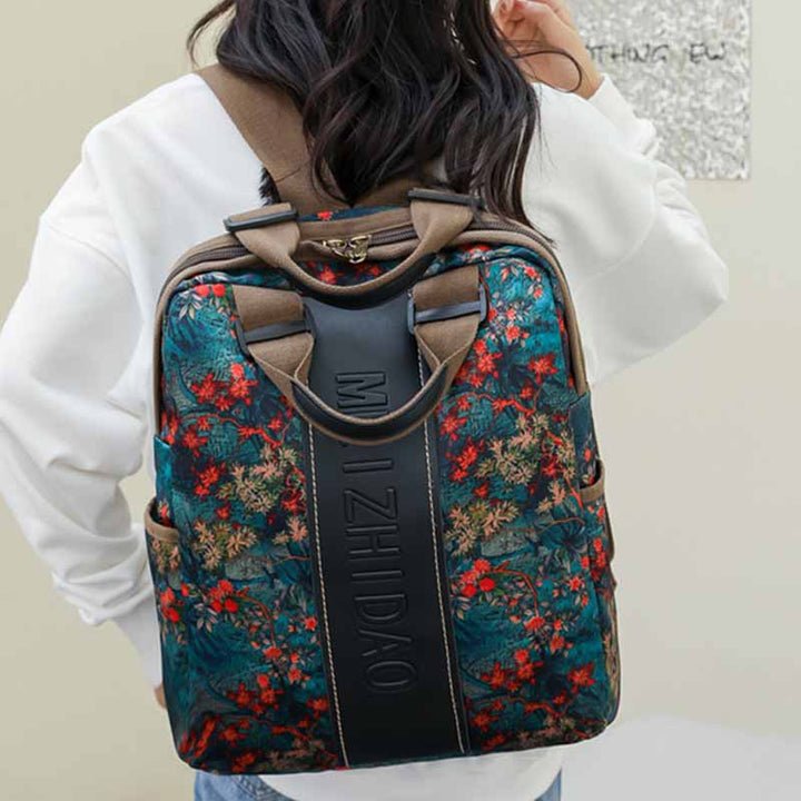 Stilvoller, auffälliger Rucksack, leichte, schlanke Pendlertasche aus Nylon für Damen