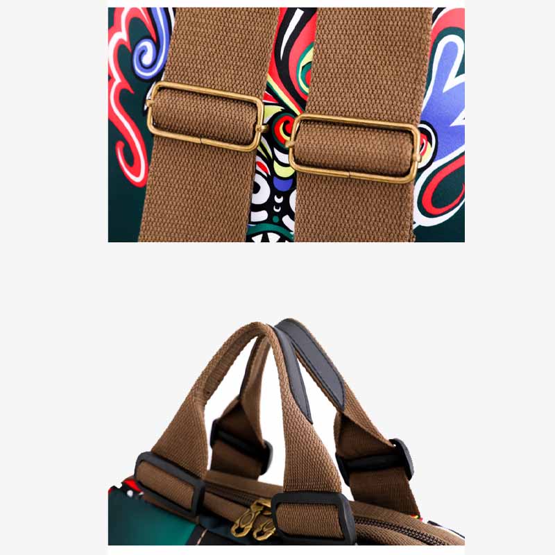 Stilvoller, auffälliger Rucksack, leichte, schlanke Pendlertasche aus Nylon für Damen