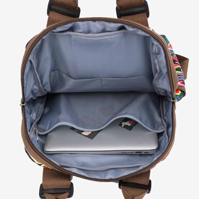 Stilvoller, auffälliger Rucksack, leichte, schlanke Pendlertasche aus Nylon für Damen