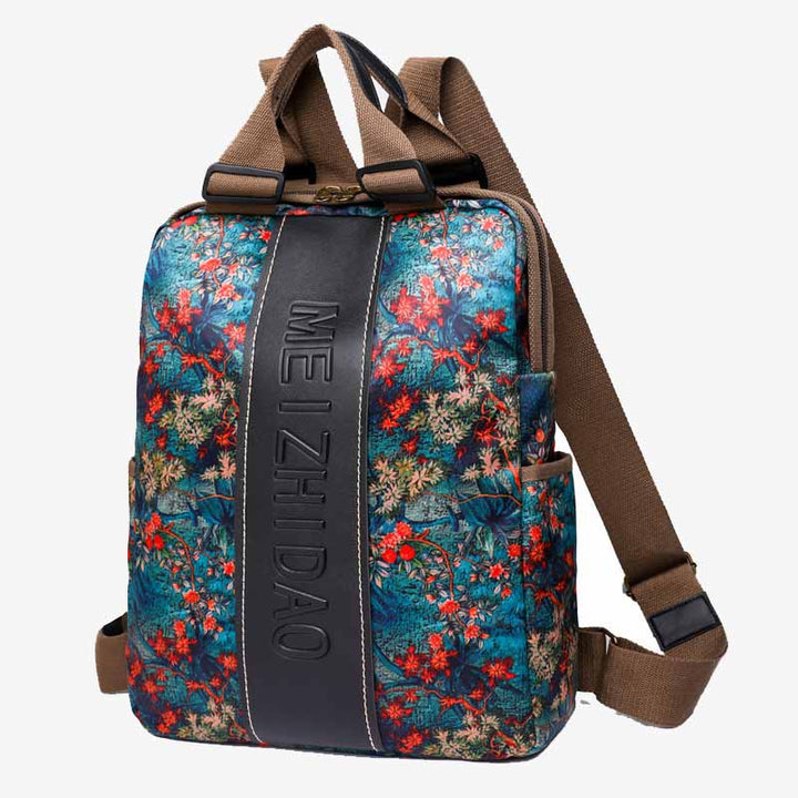 Stilvoller, auffälliger Rucksack, leichte, schlanke Pendlertasche aus Nylon für Damen