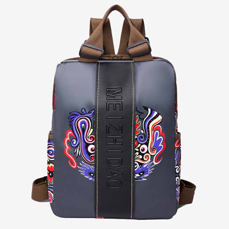 Stilvoller, auffälliger Rucksack, leichte, schlanke Pendlertasche aus Nylon für Damen