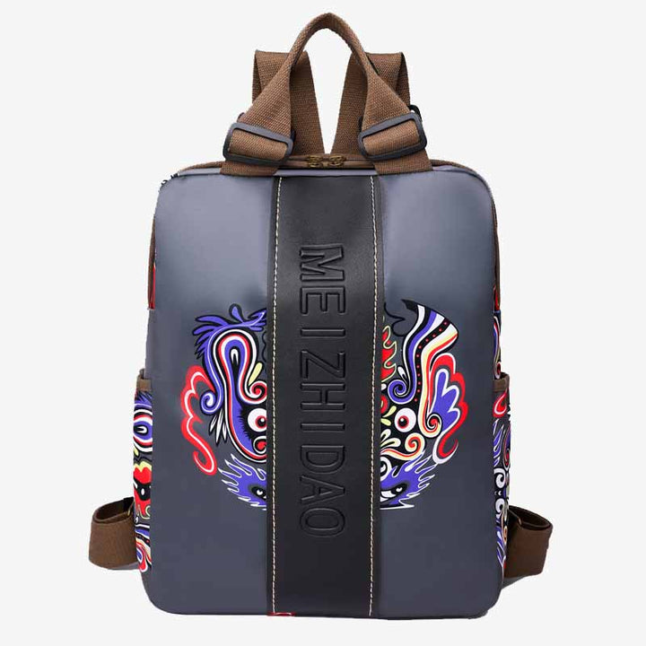 Stilvoller, auffälliger Rucksack, leichte, schlanke Pendlertasche aus Nylon für Damen