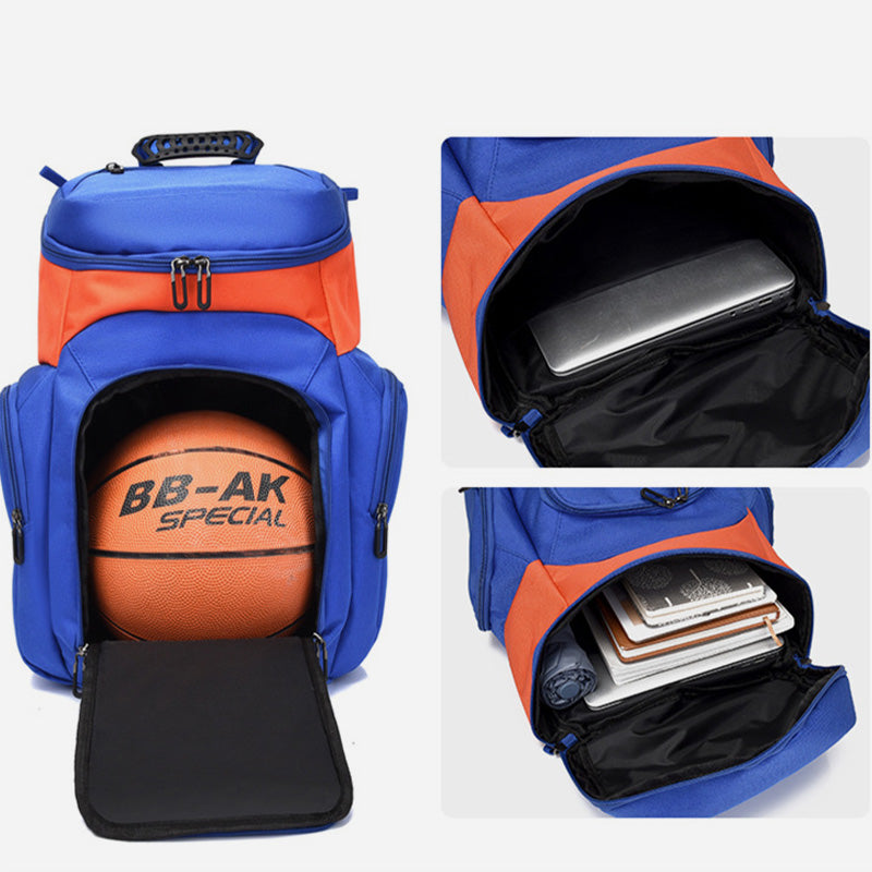 Damen Herren Multifunktionale Basketballtasche Großer Outdoor-Trainings-Sportrucksack