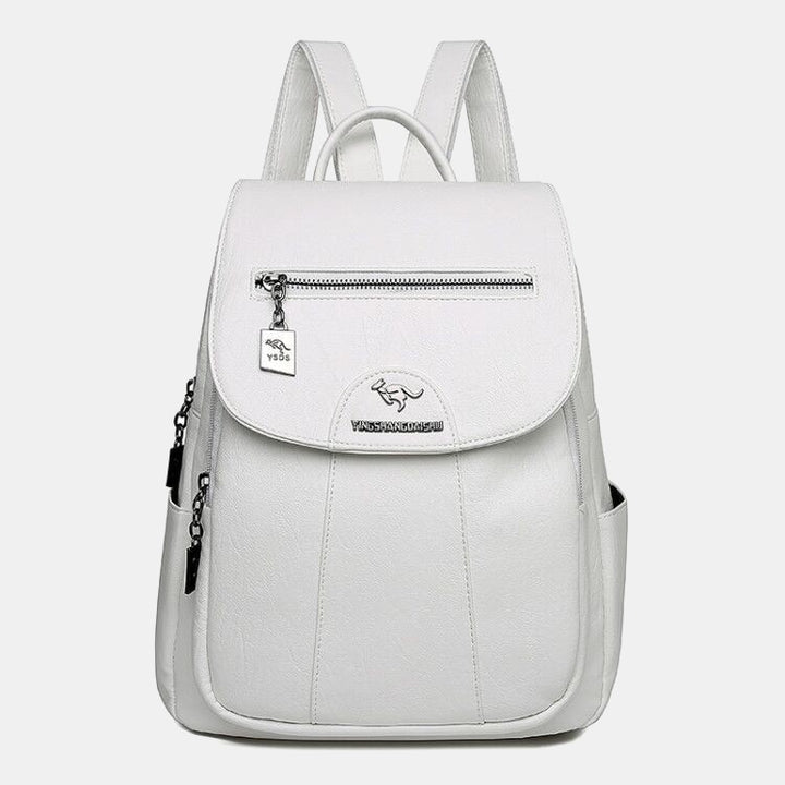 Kleiner Rucksack für Damen, weiches PU-Leder, lässiger Tagesrucksack