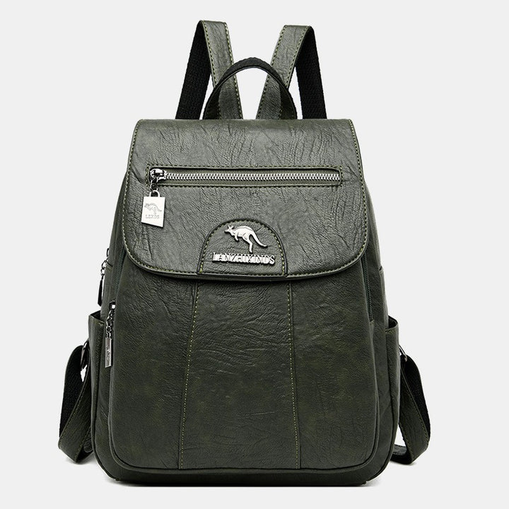 Kleiner Rucksack für Damen, weiches PU-Leder, lässiger Tagesrucksack