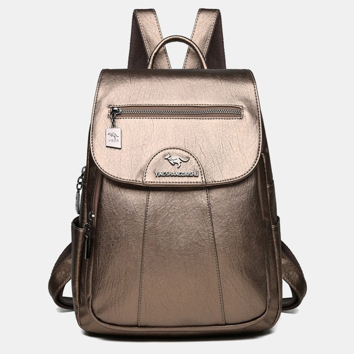 Kleiner Rucksack für Damen, weiches PU-Leder, lässiger Tagesrucksack