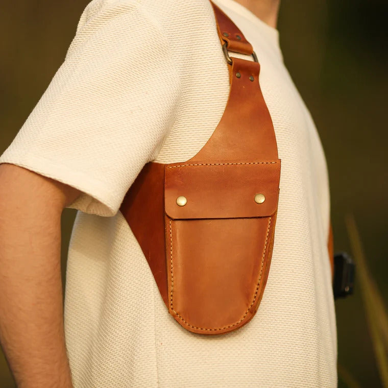 Unterarmholster Retro Mittelalter Cosplay Verstellbare Ledergeldbörse für Männer
