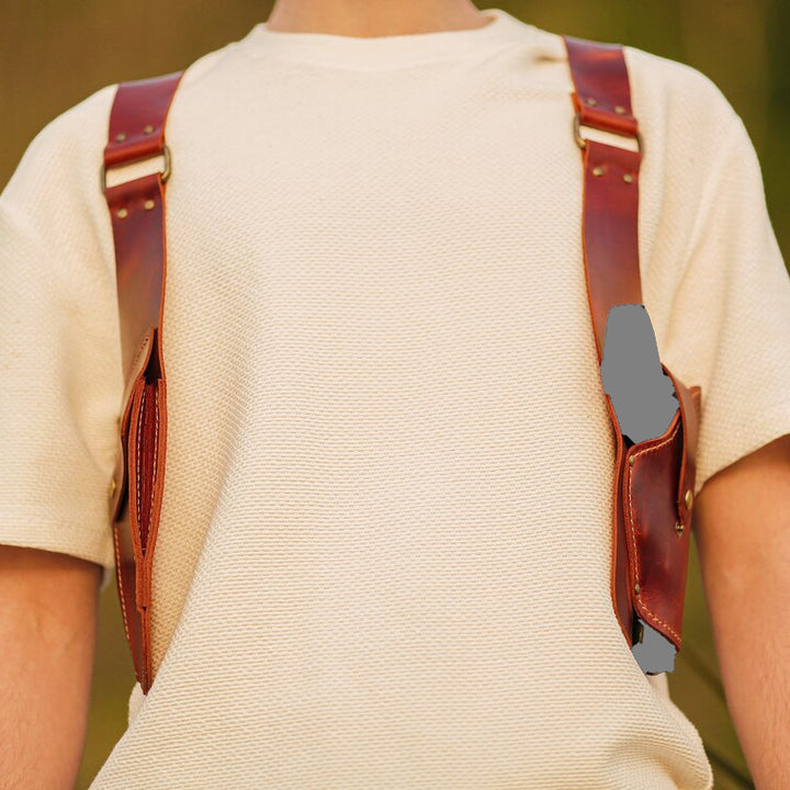Unterarmholster Retro Mittelalter Cosplay Verstellbare Ledergeldbörse für Männer