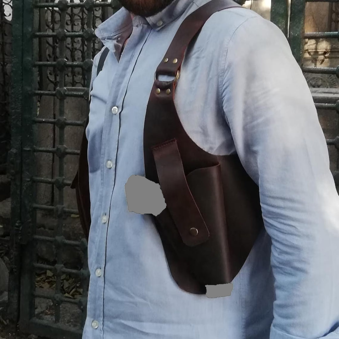 Unterarmholster Retro Mittelalter Cosplay Verstellbare Ledergeldbörse für Männer