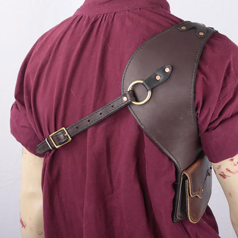 Unterarm-Seiten-Schulter-Geldbörse für Frauen Retro Viking Holster