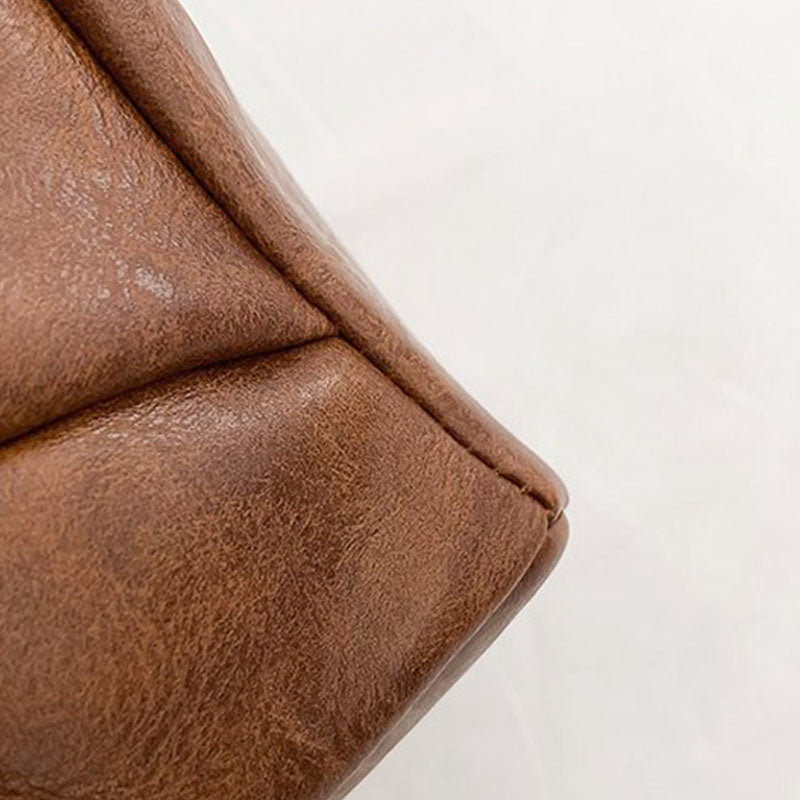 Große Leder Umhängetasche Retro Uni Farbe Horizontal Reise Geldbörse