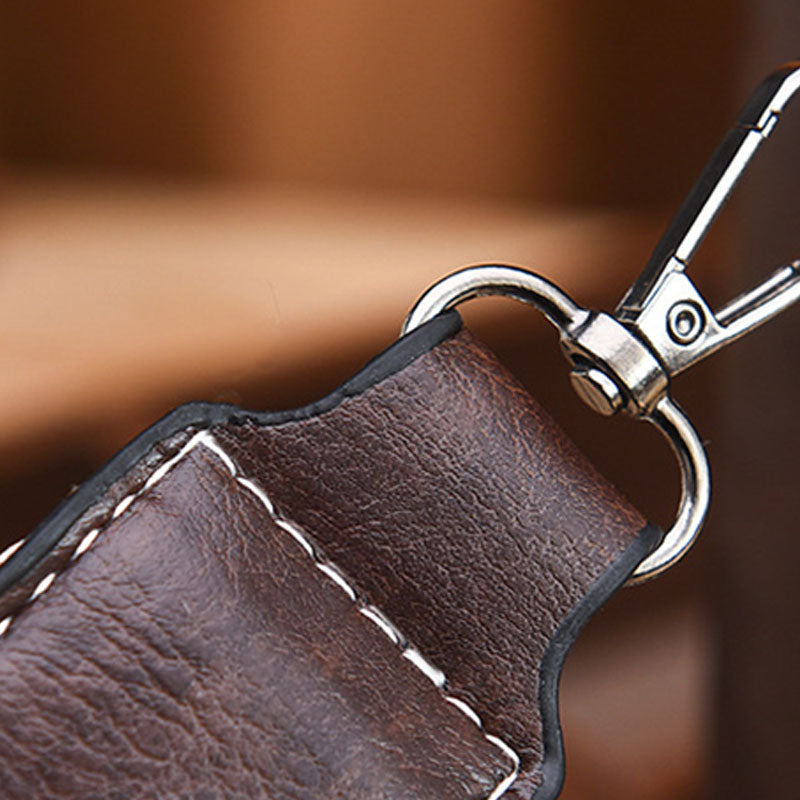 Doppelriemen-Handtasche im Retro-Stil, minimalistische Umhängetasche für Damen