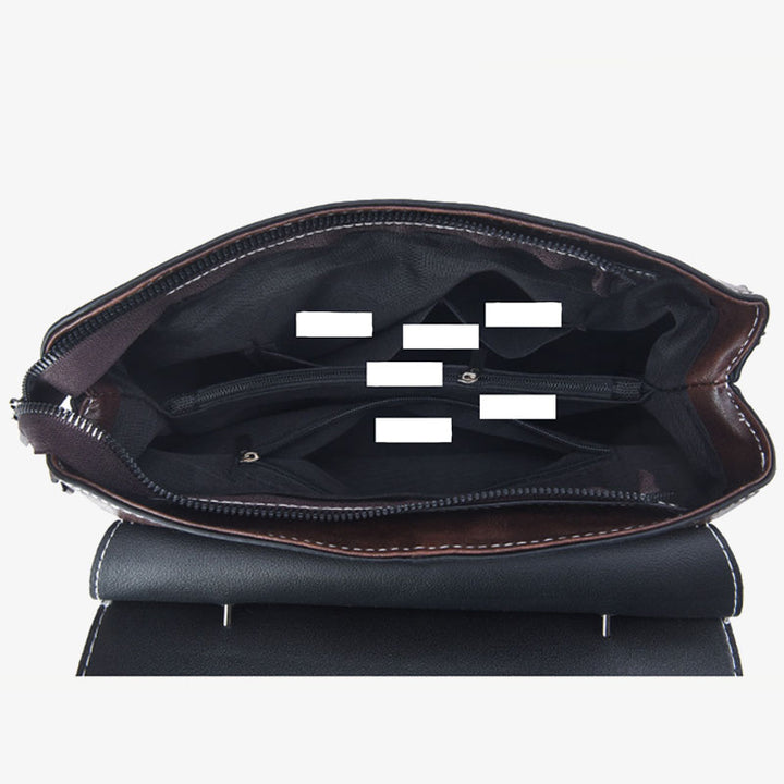 Doppelriemen-Handtasche im Retro-Stil, minimalistische Umhängetasche für Damen