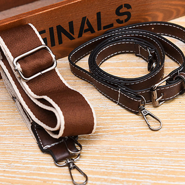 Doppelriemen-Handtasche im Retro-Stil, minimalistische Umhängetasche für Damen