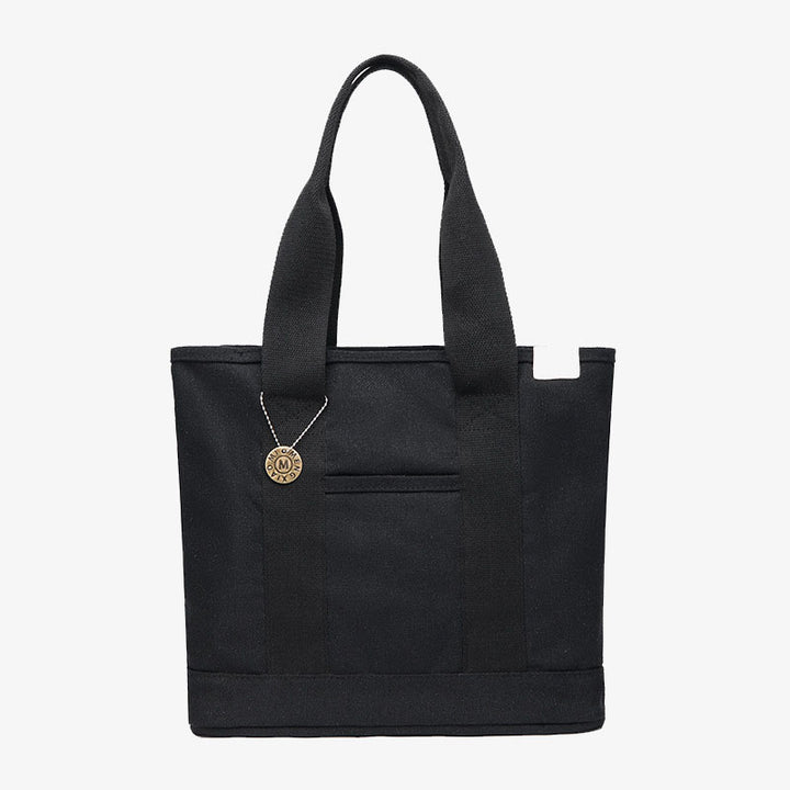 Große Unterarmtasche für Damen, wichtige Canvas-Handtasche mit sicherem