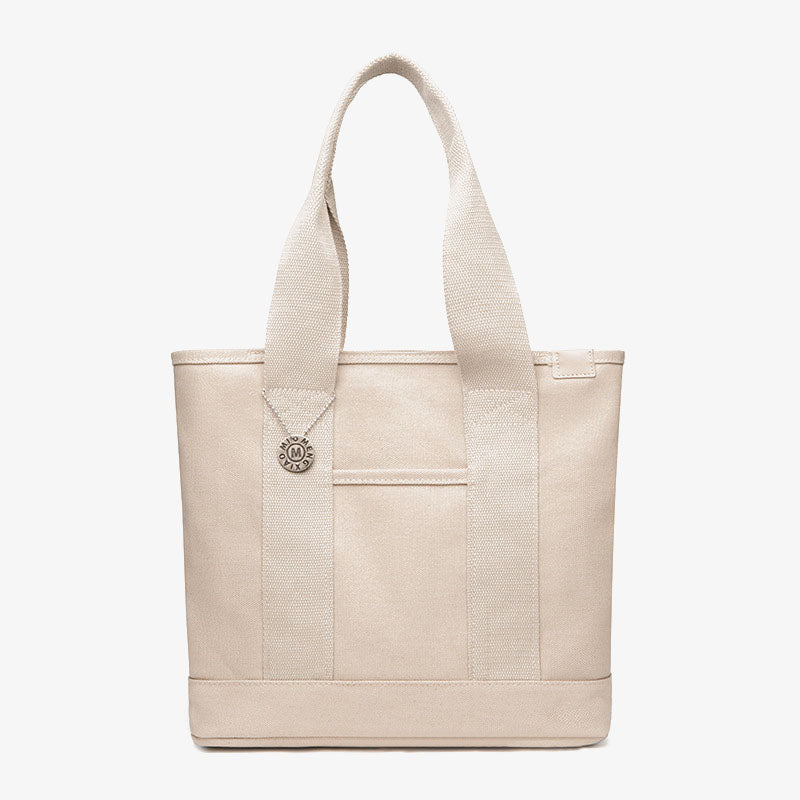 Große Unterarmtasche für Damen, wichtige Canvas-Handtasche mit sicherem