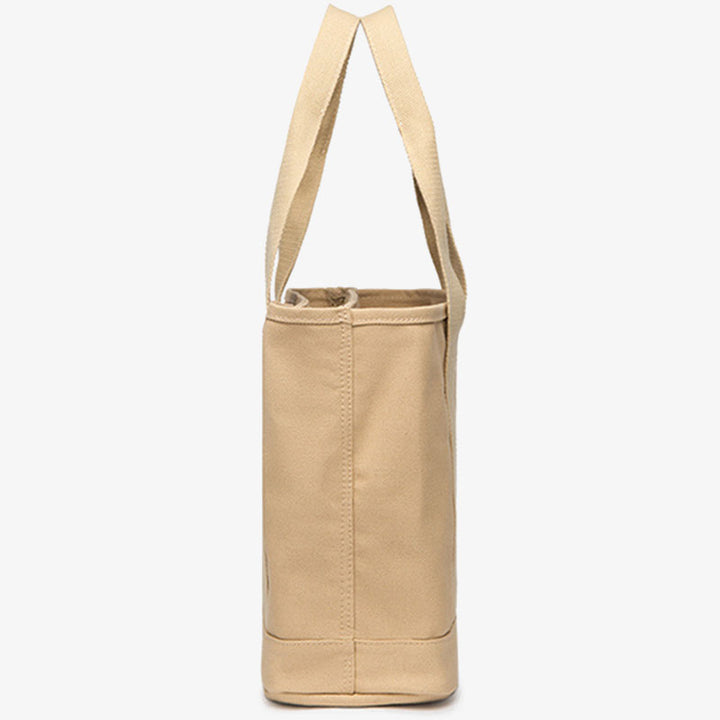 Große Unterarmtasche für Damen, wichtige Canvas-Handtasche mit sicherem