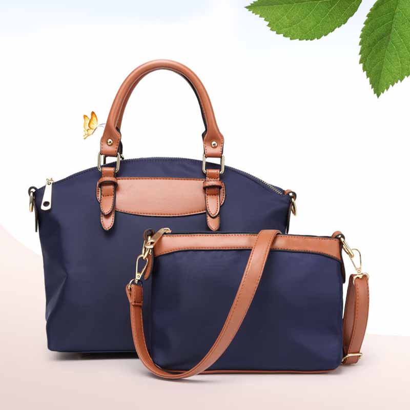 Klassisches Taschenset, minimalistische Oxford-Tasche mit Henkel, Umhängetasche