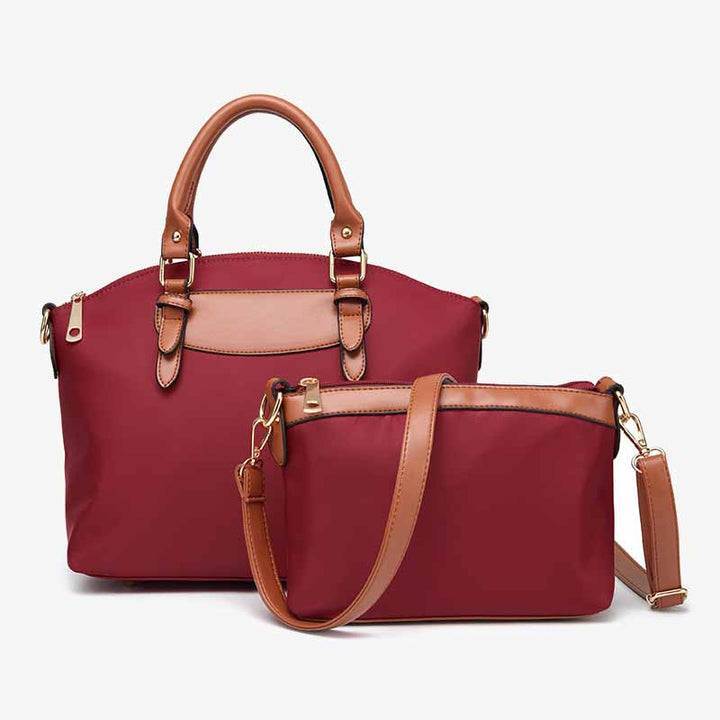 Klassisches Taschenset, minimalistische Oxford-Tasche mit Henkel, Umhängetasche