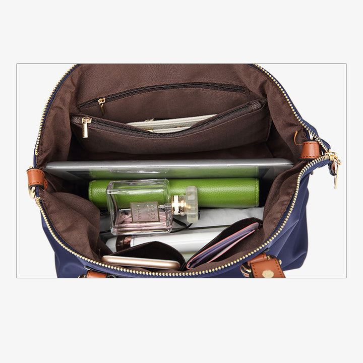 Klassisches Taschenset, minimalistische Oxford-Tasche mit Henkel, Umhängetasche